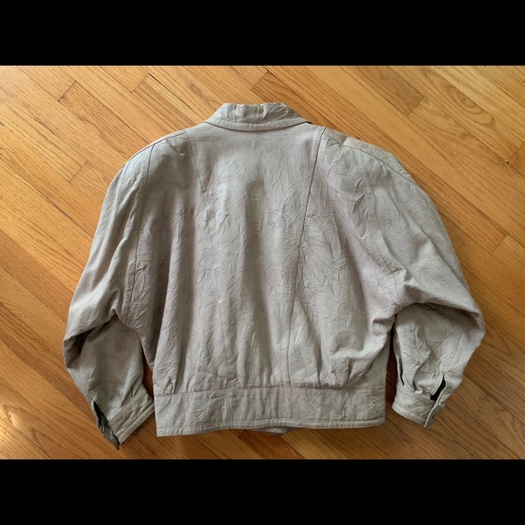 Beautiful LEATHER Byrnes&Baker Vintage Jacket! EUC - Picture 2 of 6